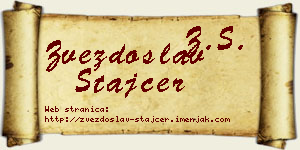Zvezdoslav Štajcer vizit kartica